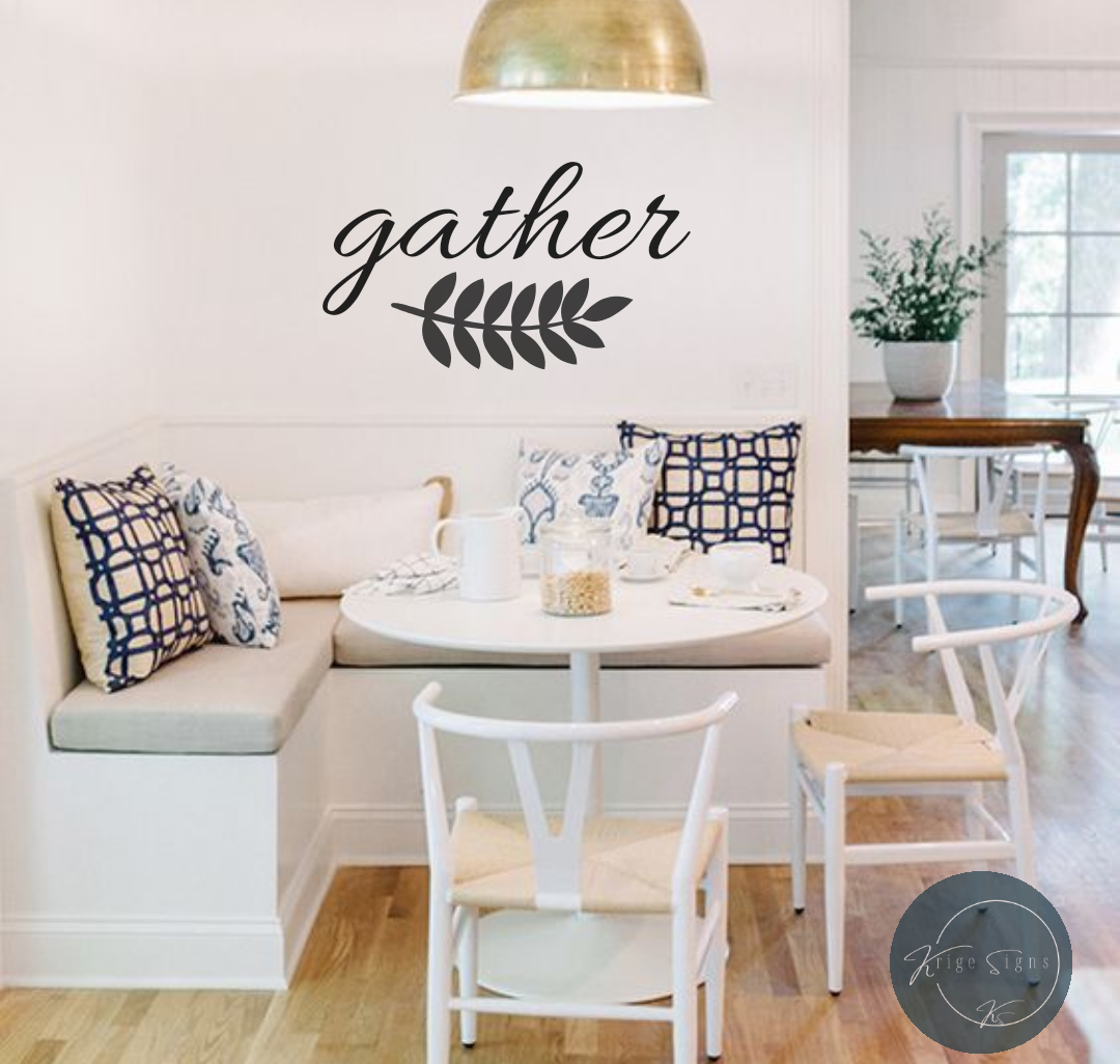 50166 - "Gather" matt vinyl wall art decal 790mm x 455mm