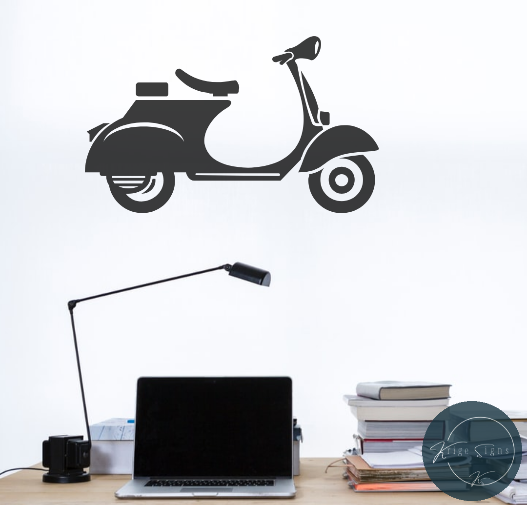 50105 - Vespa vinyl wall art decal 1000mm x 600mm