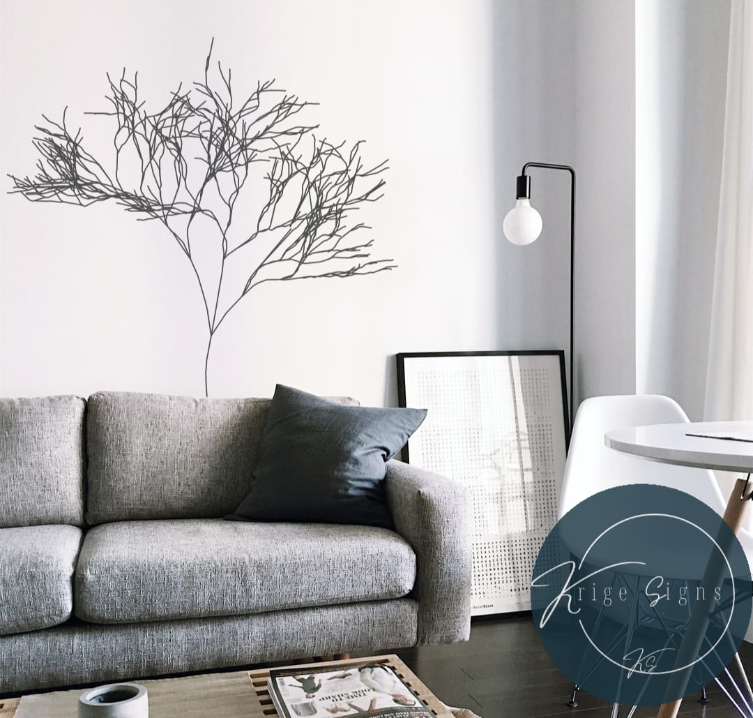 50062 - Tree vinyl wall art decal 650mm x 600mm