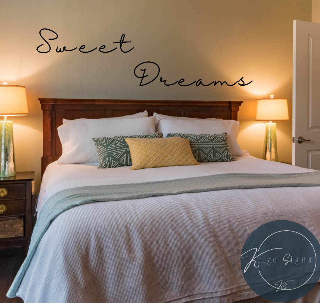 50065 - Sweet Dreams vinyl wall art decal1560mm x 265mm