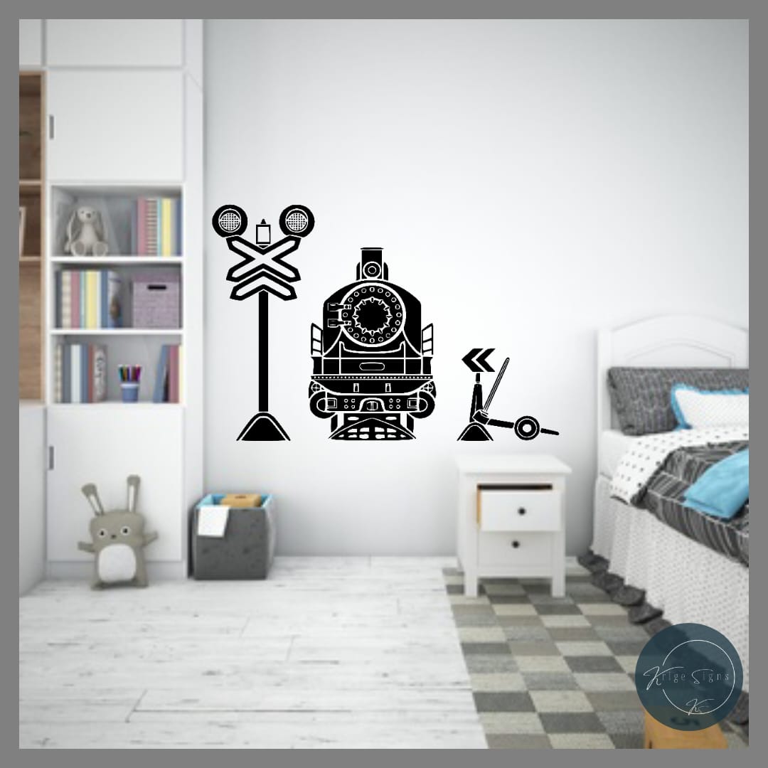 50201 - Train vinyl wall decal 850mm x 580mm